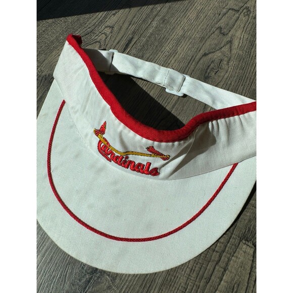 vintage CARDINALS Saint Louis Sun Visor Cap big logo baseball mlb retro - Picture 1 of 3